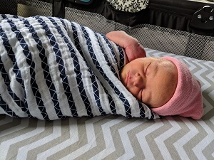 Newborn baby sleeping.