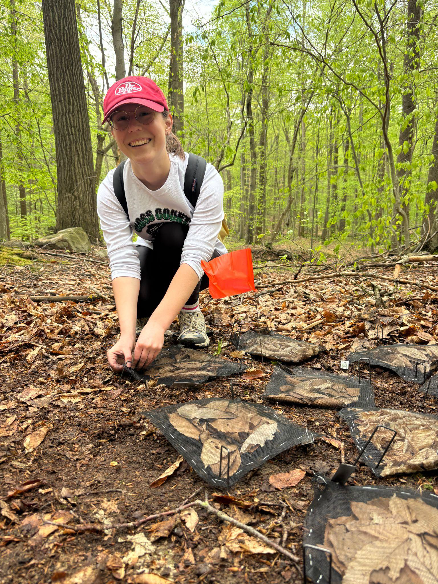 Ella Clayton in the forest.