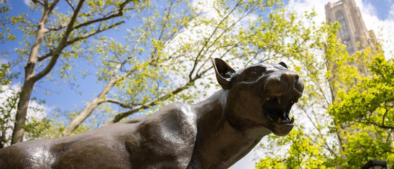 Statue of panther.
