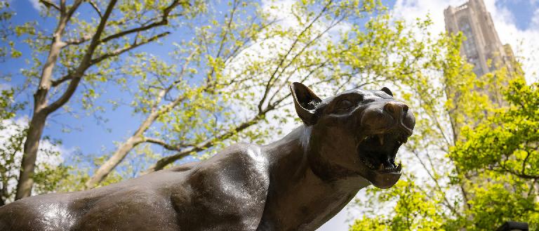 Statue of panther.